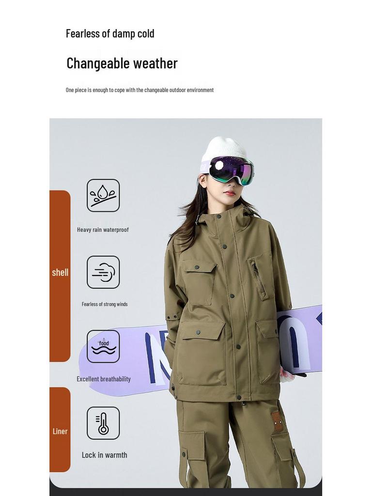 2024 Fleece-Lined Ski & Mountaineering 2-Piece Suit P105