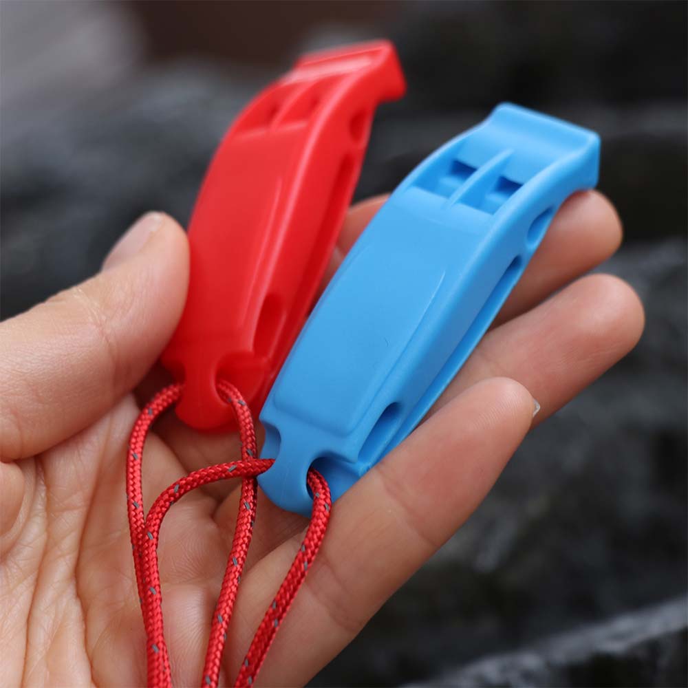 Loud Outdoor Survival Whistle Anti loss Clip Rescue Emergency Whistle Water Sport Rescue