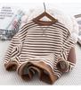 Kids' Spring & Fall Korean Style Sweatshirt - 2025 Fleece-lined Fashion Top for Boys & Girls