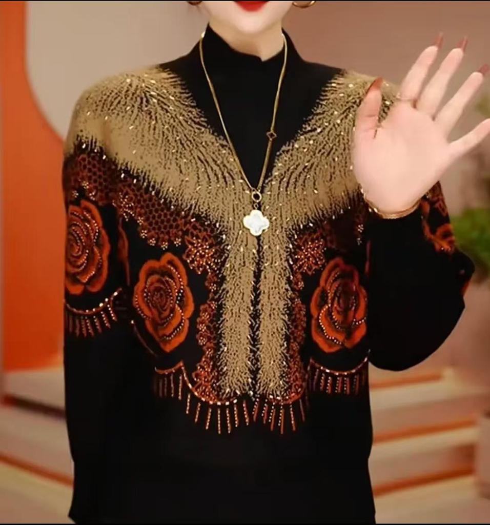 Winter Anti-Pilling Knit Wool Sweater - Stylish & Loose, Age-Defying Fashion for Women & Moms