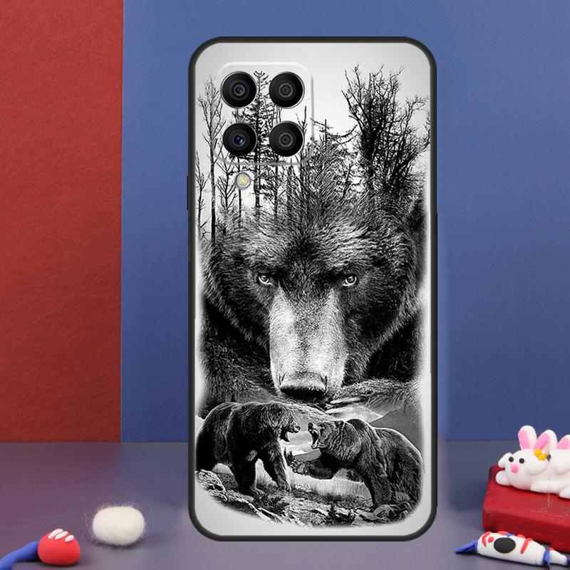 Cute Grizzly Bear Case For Samsung Galaxy M32 M52 M12 M16 M14 M54 M13 M33 M53 M56 M36 M31 M11 M35 M55 M15 M06