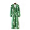 Feitong Fashion Women Floral Chiffon Kimono Top Dress Elegant Summer Beach Coverup
