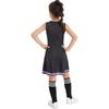 Set di Abbigliamento Cheerleading per Ragazze Senza Maniche Girocollo Stampa Lettere Stile Patchwork Vestito da Danza Calzini con Fiore Cheer