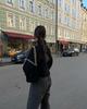 ZA Autumn/Winter Women's High Neck Color Block Pullover - European and American Street Style Fashion