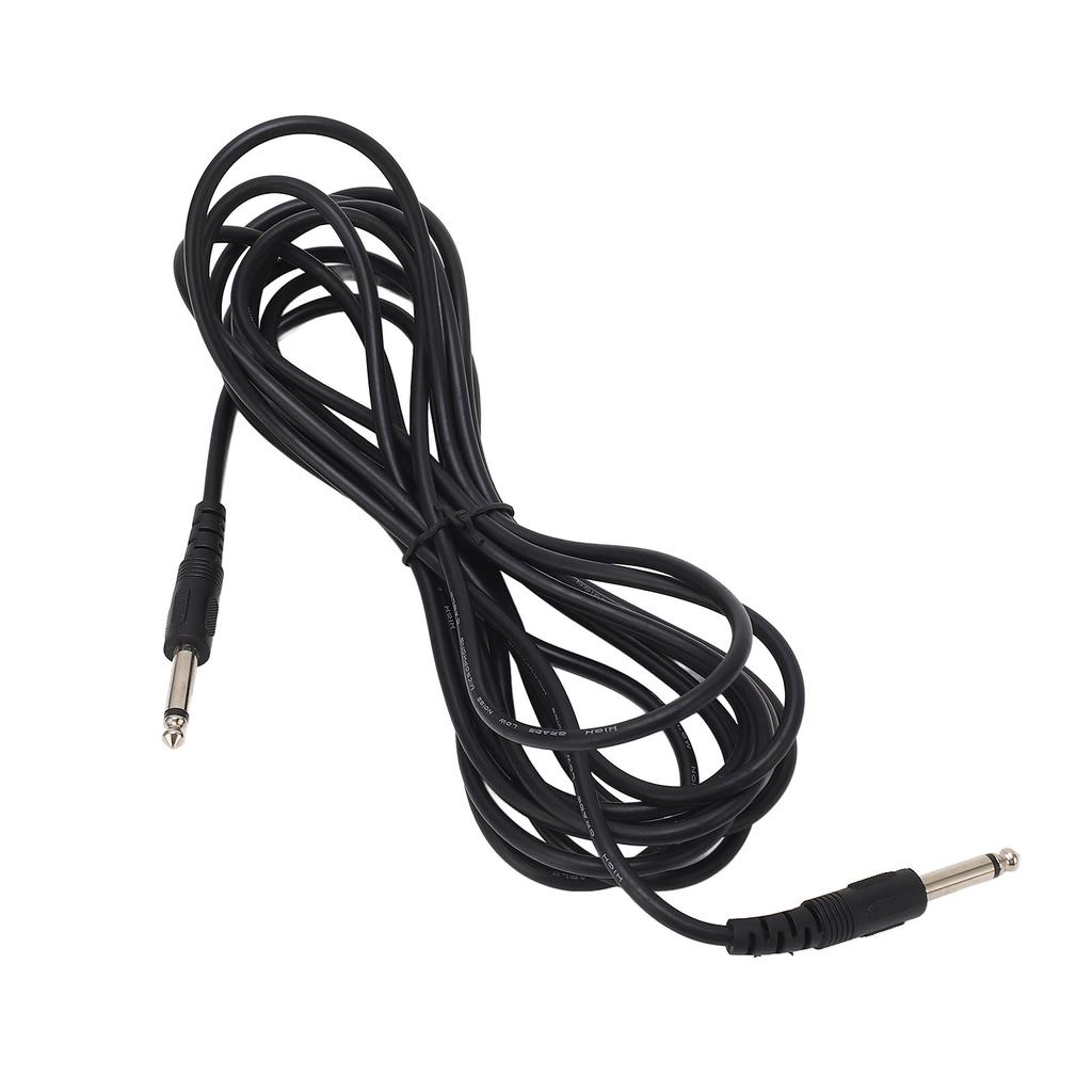 Guitar Audio Cable 6.3mm Straight Connector 5 Meter Long Anti Interference PVC Shielding Cable for