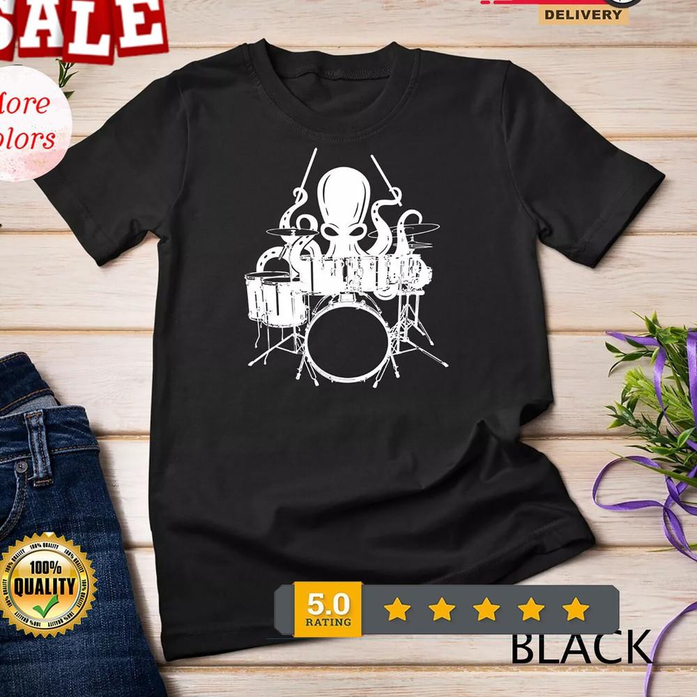 2025/Drums Octopus T-Shirt Unisex T-shirt Unisex T-Shirt XXXXL