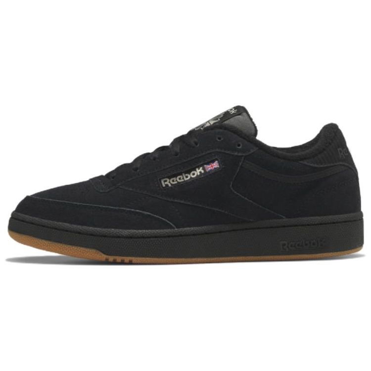 Reebok Club C 85 Comfortable Versatile Low-Top Sneakers Unisex Sneakers Black IF9920
