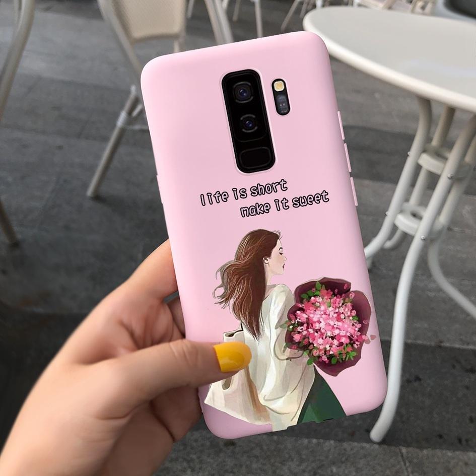For Samsung Galaxy S9 Case G960F/DS Phone Cover Luxury Cartoon Soft Slim Funda For Samsung S9 Plus G965F S9+ Coque S9Plus Bumper