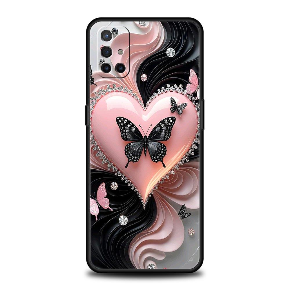 Phone Case For Oneplus 13R 13 12 10T 11 R10 Nord N100 N200 N10 9 9R CE 2 3 Z Pro Lite Soft TPU Cover Colored Love Heart Printed