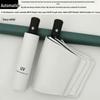 Fully Automatic Dual-Use Folding Umbrella with Logo - Sun & UV Protection, Black Glue Sunshade for Sunny/Rainy Days.