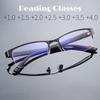 Metal Reading Glasses Men High Quality Half-frame Diopter Glasses Business Male Presbyopic Eyeglasses +1.0 +1.5 +2.0 +2.5 +4.0