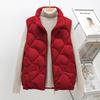 2025 New Puff Vest Women Winter Sleeveless Puffer Jacket Women Warm Cotton Jacket Vest Cardigan Korean Fashion Coats Clothing