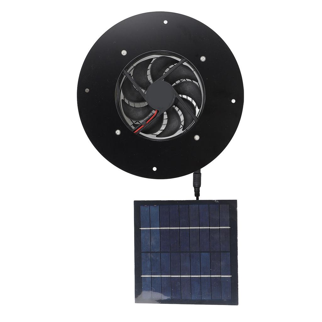 Solarbetriebener Abluftventilator 10W Solarmodul Hocheffizient Geräuscharm Solar-Lüftungsventilator für Gewächshaus Tierhäuser