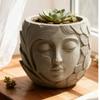 Silicone Planter Mold Double Girl Face Shape Flowerpot Molds for Resin Cement Concrete Unique Plant Containers Gifts