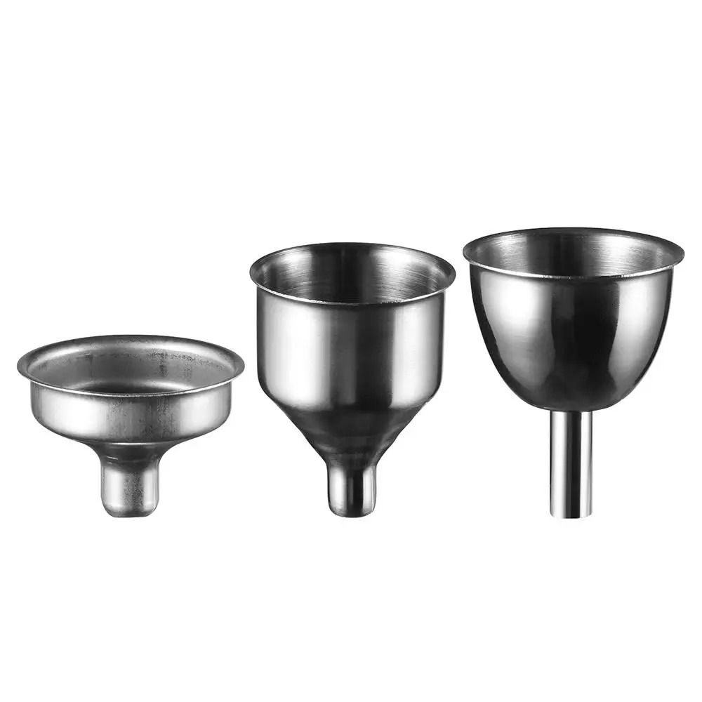 S/M/L Stainless Steel Funnel Small Mouth Mini Kitchen Liquid Dump Tool  Transferring Liquids