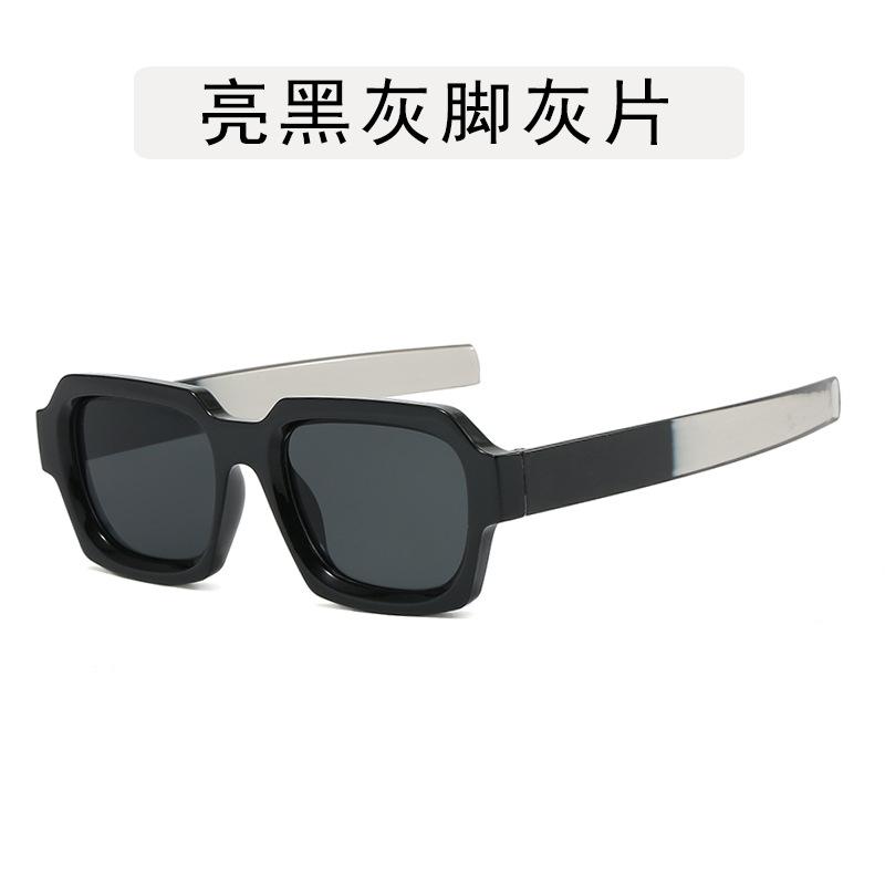 Lunettes pour Homme de Forme Carrée Style Hip Hop Couleur Contrastée Monture de Lunettes pour Femme Élégantes Bloquant la Lumière Bleue Lunettes pour Homme