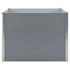 Jardinière carrée VIDAXL - Gris - Acier galvanisé - 100 x 100 x 77 cm - 100 l