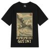 Bombombini Gusini Brainrot T-Shirt Funny Ukiyo-E Japanese Art Italian Brainrot Meme T Shirt Cotton Unisex Harajuku T-Shirts Tops