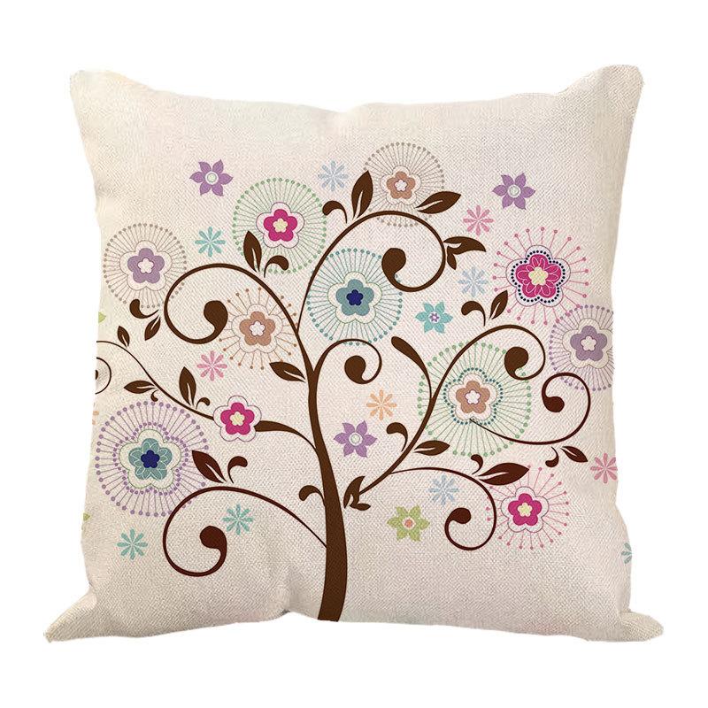 Money Tree Pillow Pillow Case Home Ornament Supplies Nordic Tree Flower Pillow Case Design Sofa Cushion Cushion Cover