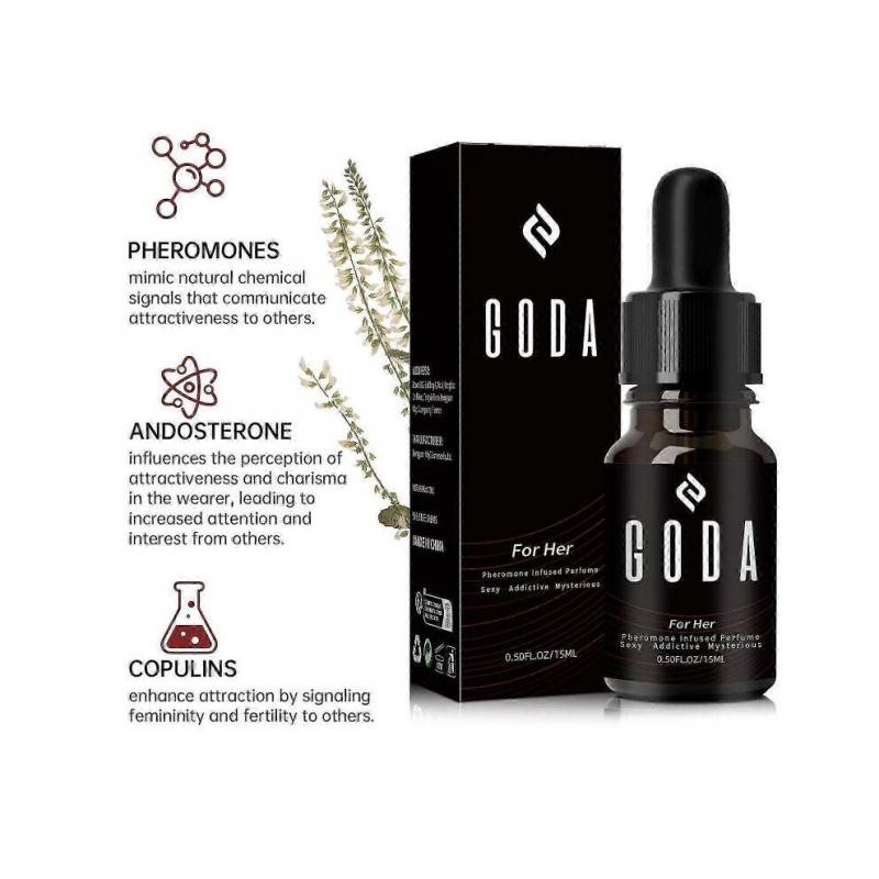 3X GODA for Her Pheromone Perfume for Women -15ml/0.50 fl. oz - Long-Lasting Women Fragrances with Jasmine and Rose - Floral Perfume Oil with Sweet
