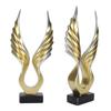 Abstract Wing Sculpture Modern Innovative Light Luxury Resin Abstract Wing Statue for Home Living