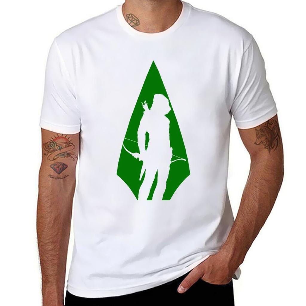 Green Arrow S TShirt Work Outdoor Short Sleeve Tee