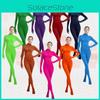 Leotard Solid Jumpsuit Color Stage Costume Halloween Party Clothing Cosplay