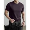 Hengyuanxiang Men's Round Neck Short Sleeve Base Layer T-Shirt