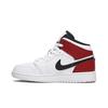 Air Jordan 1 Mid GS Chicago Retro Sneakers White and Red 554725-116