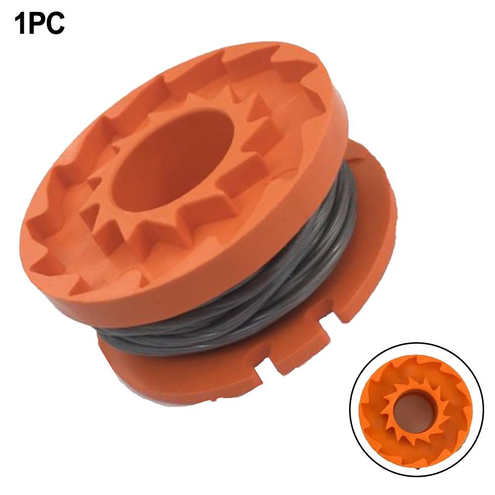 Sturdy Mower Spool Automatic Readjustment Flexible Use Orange