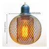 Double Layer Lamp Cage Retro Design Metal Mesh Lampshade Hollow Iron for Restaurant