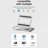 Foldable Laptop Stand with USB Hub Card Reader RJ45 Universal Bracket Holder 360° Rotatable Universal Bracket Holder