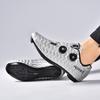 3368 Scarpe da Ciclismo Uomo Donna Serratura per Bicicletta Fondo in Gomma Senza Tacchette Mountain Bike Strada Bassa Tomaia Rigida Bottone Rotante Duro