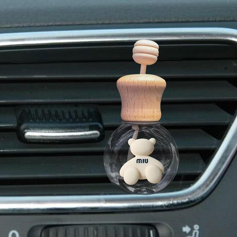

Car Hanging Perfume Bottle Creative Cartoon Car Air Freshener Bottle Easy To Use Essential Oil Scent Diffuser For Car And Home