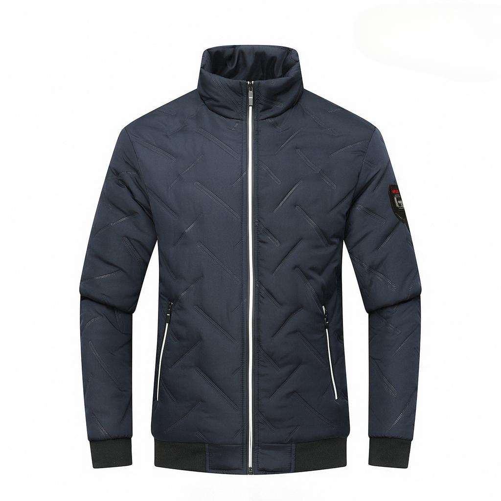 Cotton Coat Men's Coat In Autumn and Winter New Stand-up Collar Cotton Jacket Korean Style Trendy Thickened Down Cotton Baseball Uniform