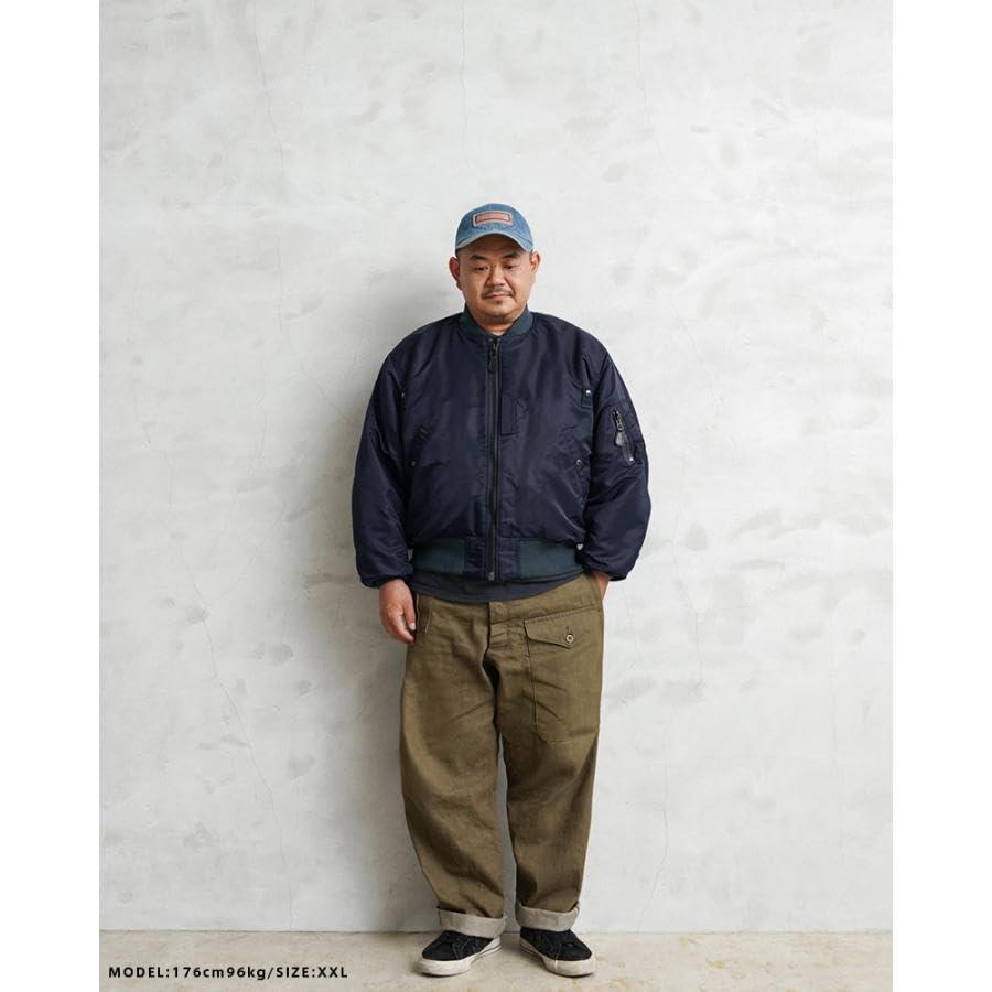 WAIPER US Military First Model Flight Model Inc. MA-1 Jacket, MIL-J-8279 [23WP22] (XXL, NAVY)