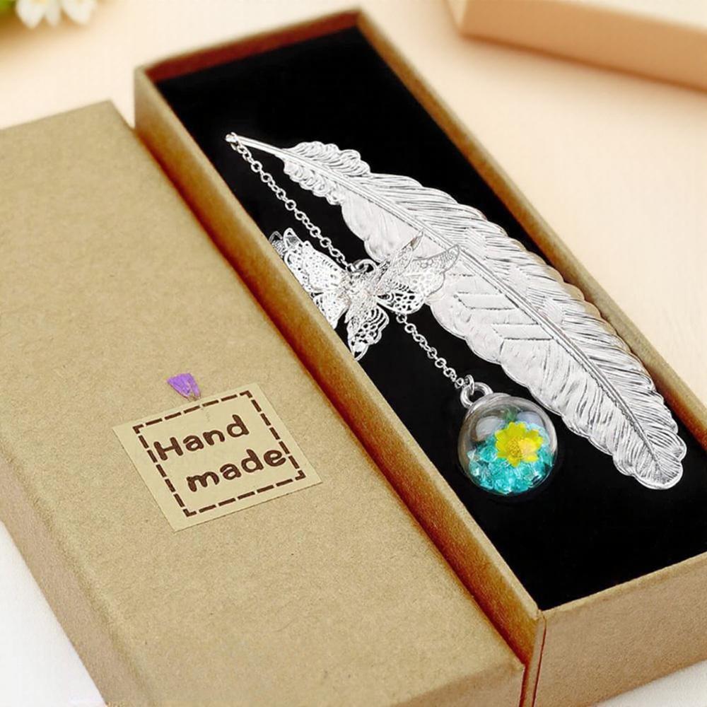 

Elegant Metal Feather Bookmark Perfect Gift for Women Book Lovers Teachers Mom Birthday Christmas Mothers Day Present