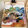 Manta de Franela con Estampado de Personaje de One Piece, Alta calidad Cómoda para Todas las Estaciones, Decoración del Hogar, Calidez y Comodidad, Perfecta para Regalos de Navidad