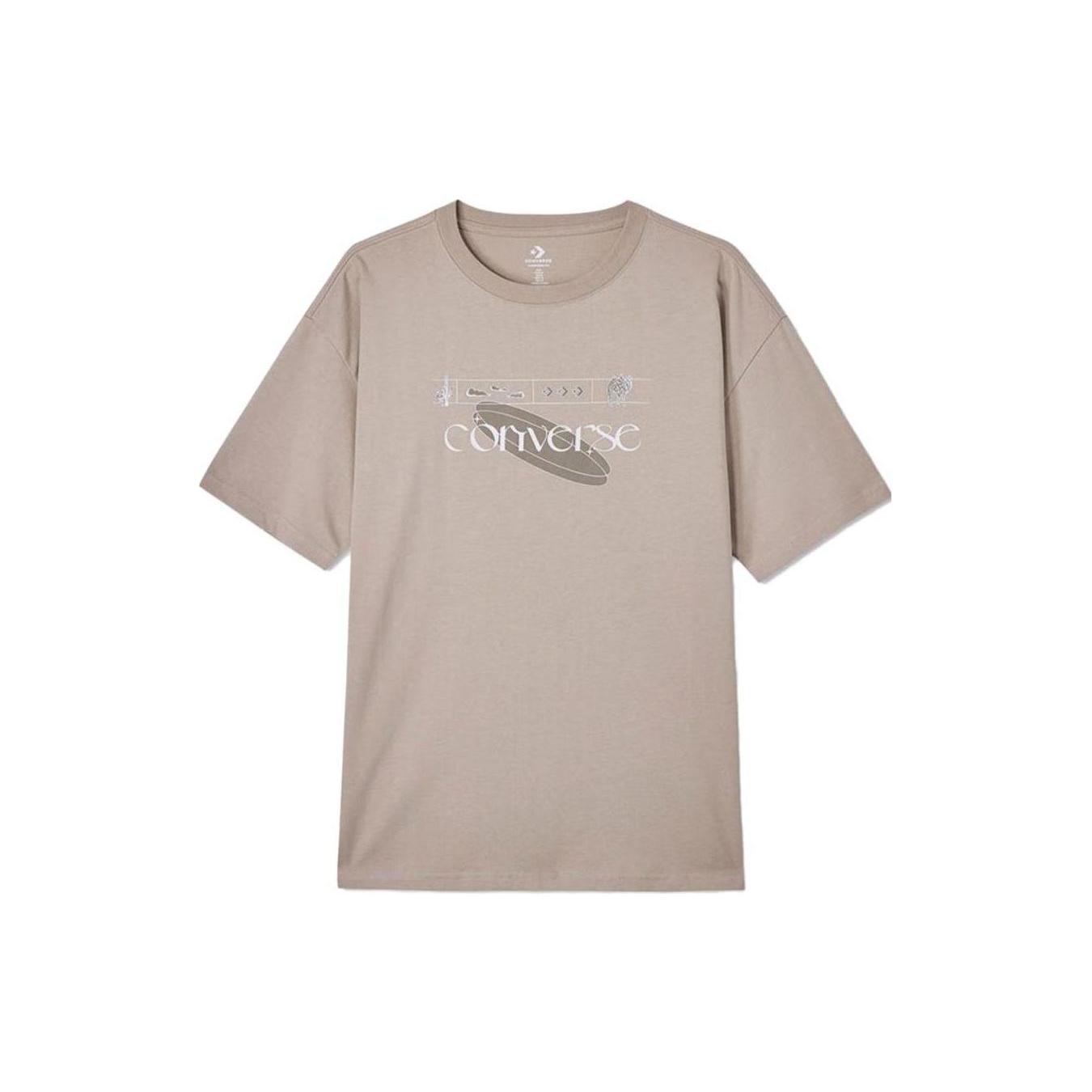Converse Logo T-Shirt Asia Sizing  Milk Chocolate  Men s 10024870-A02 XL