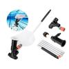 Hydraulic Manual Pool Vacuum Cleaner with Garden Hose — 1.5 M Lever, Filter Bag, Black