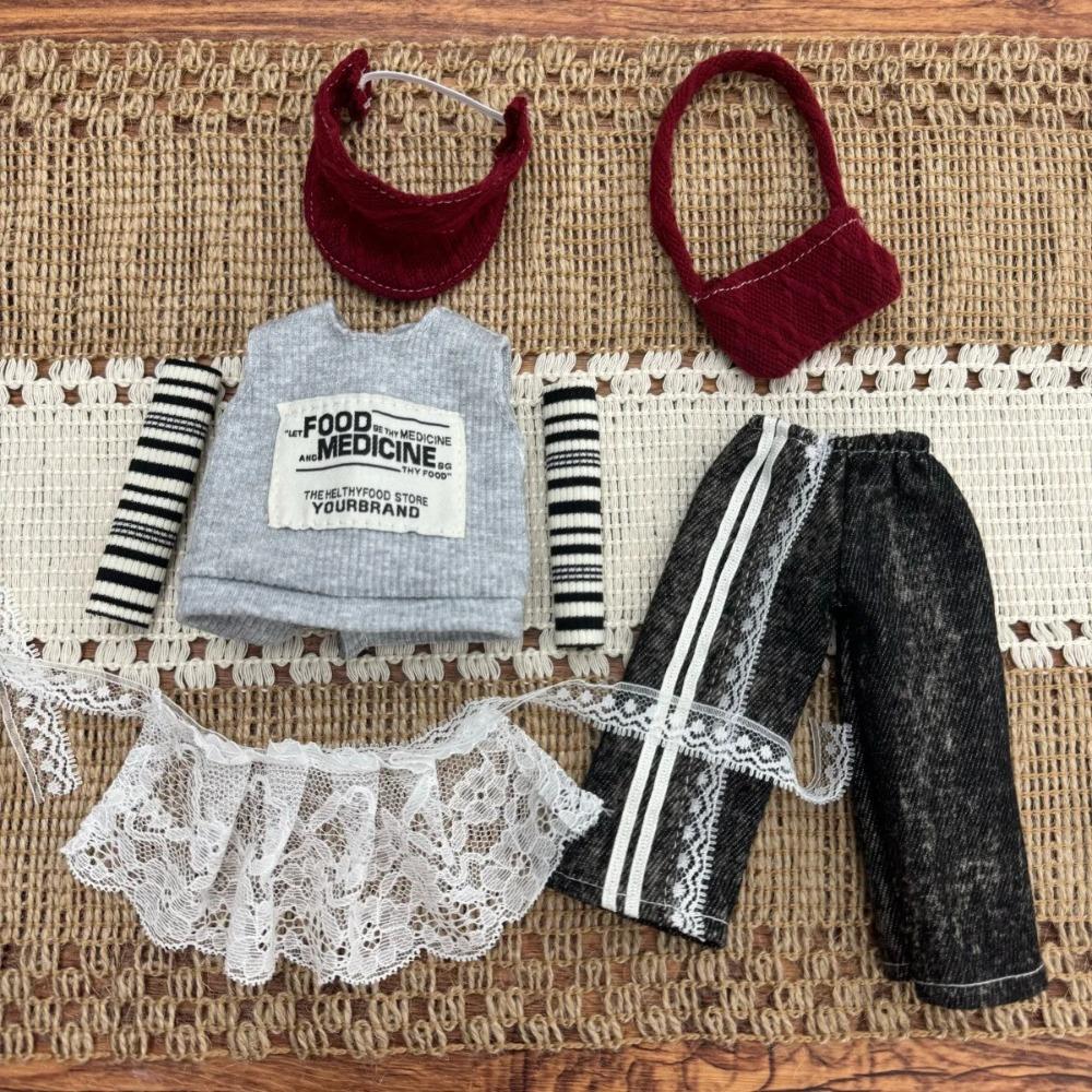 The New 6-point Bjd Clothes 30 Cm Doll Clothes Dress Up Suit BJD Clothes Ghost Mother Doll Accessories Jumpsuit