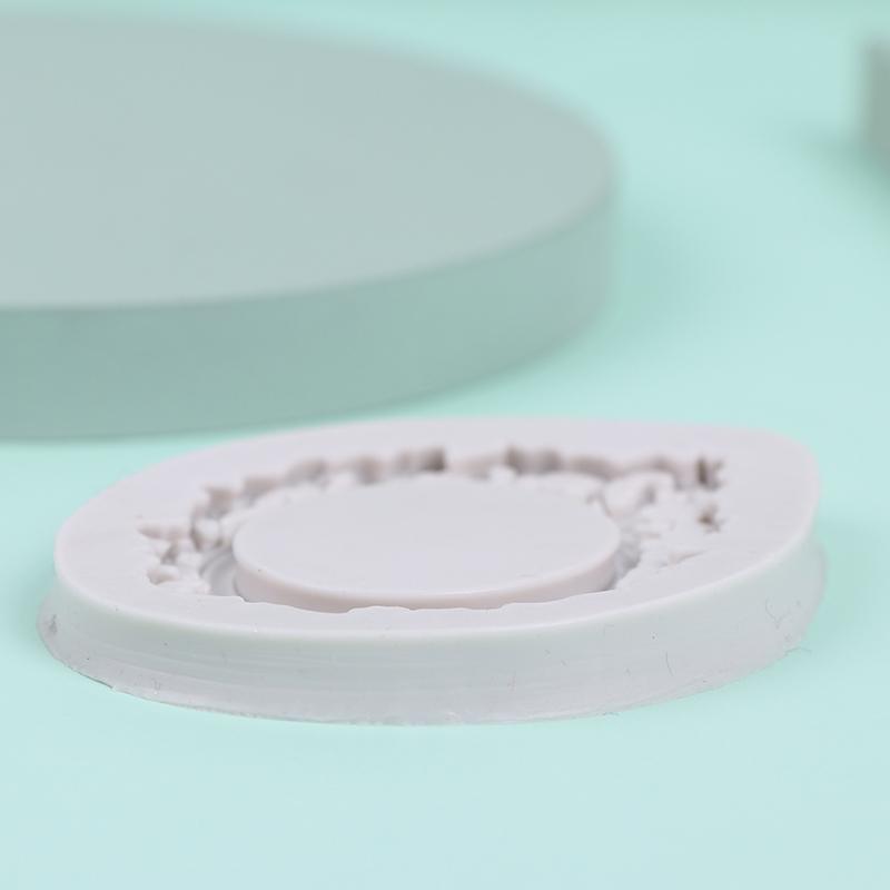 Moule à Fondant en Silicone Cadre 3D Décoration de Gâteau Chocolat Moule de Cuisson Fad