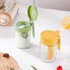 Food Grade Glass Spice Jar With Airtight Lid And Attached Spoon Perfect For Kitchen Cooking Baking Seasoning Storage