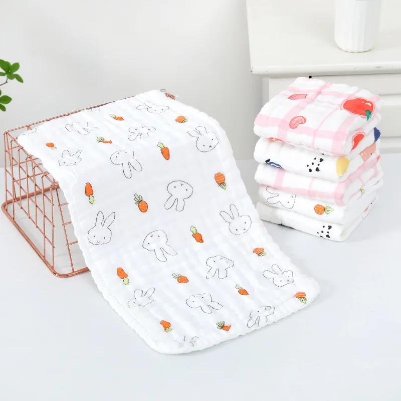 

30*30cm Baby Small Square Towel Gauze Face Clean Newborn Children Saliva Hands Quick-drying Hook Up Handkerchief