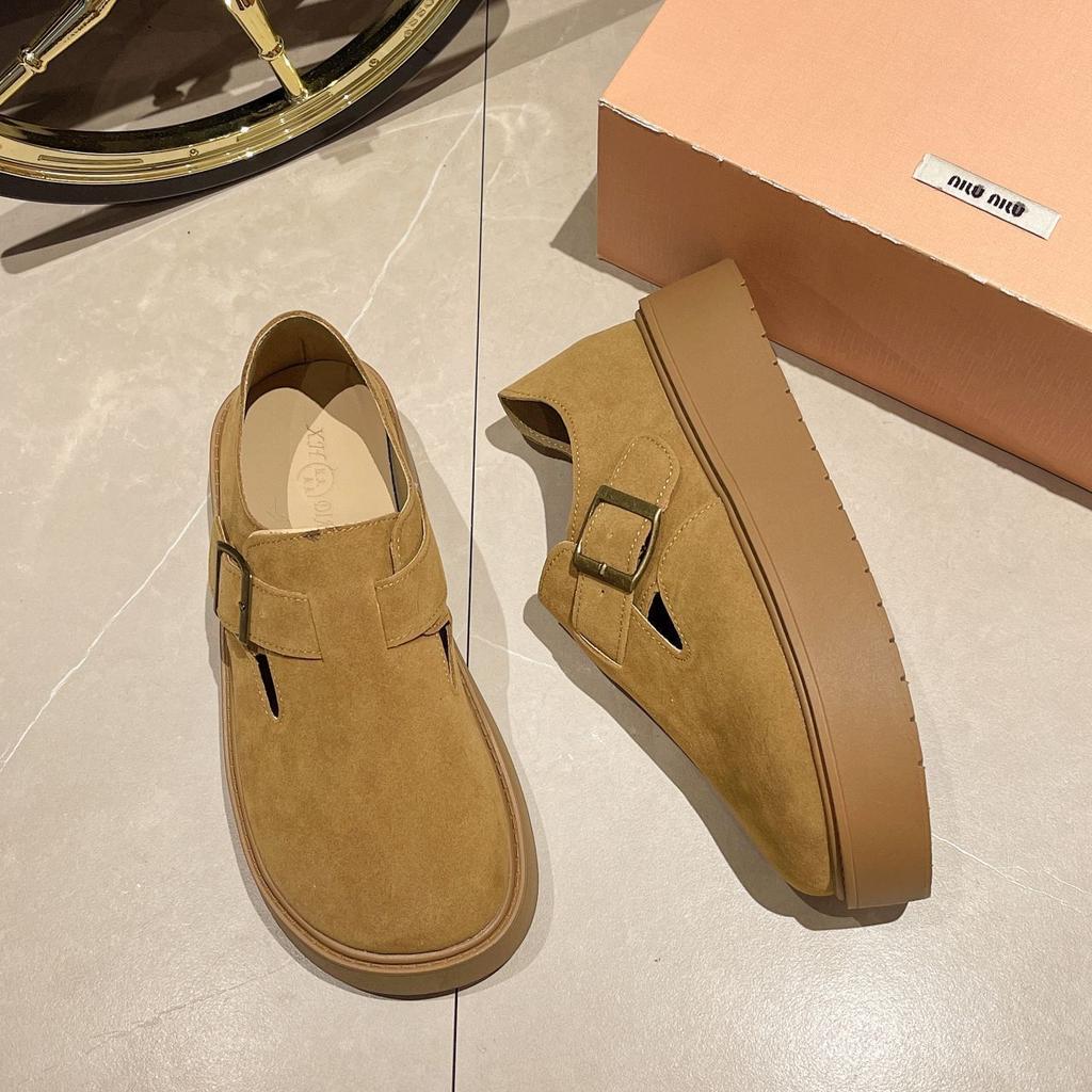 Women's Shoes Round Toe Ladies Pumps Platform Elegant Dress 2025 Trend 39 Korean Style Footwear Shoe High Quality Stylish Chic