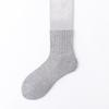Breathable Organic Bamboo Cotton Socks Manufacturers Compression Sports Terry Socks  Solid Pure Black Seamless Socks