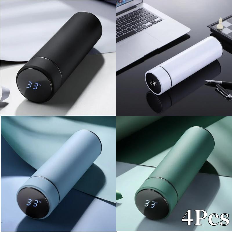Inteligentny wyświetlacz temperatury, kubek termiczny ze stali nierdzewnej 304, butelka termiczna, długotrwała konserwacja ciepła, ładna butelka na wodę