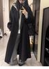 Women's Mid-Length Pink Double-Faced Wool Coat - 2025 Korean Autumn/Winter Style