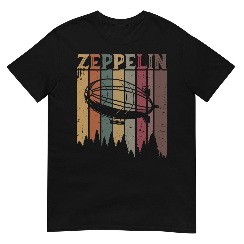 

Retro Zeppelin 70s 80s Dirigible Airship Zepelin Zepplin T-Shirt L