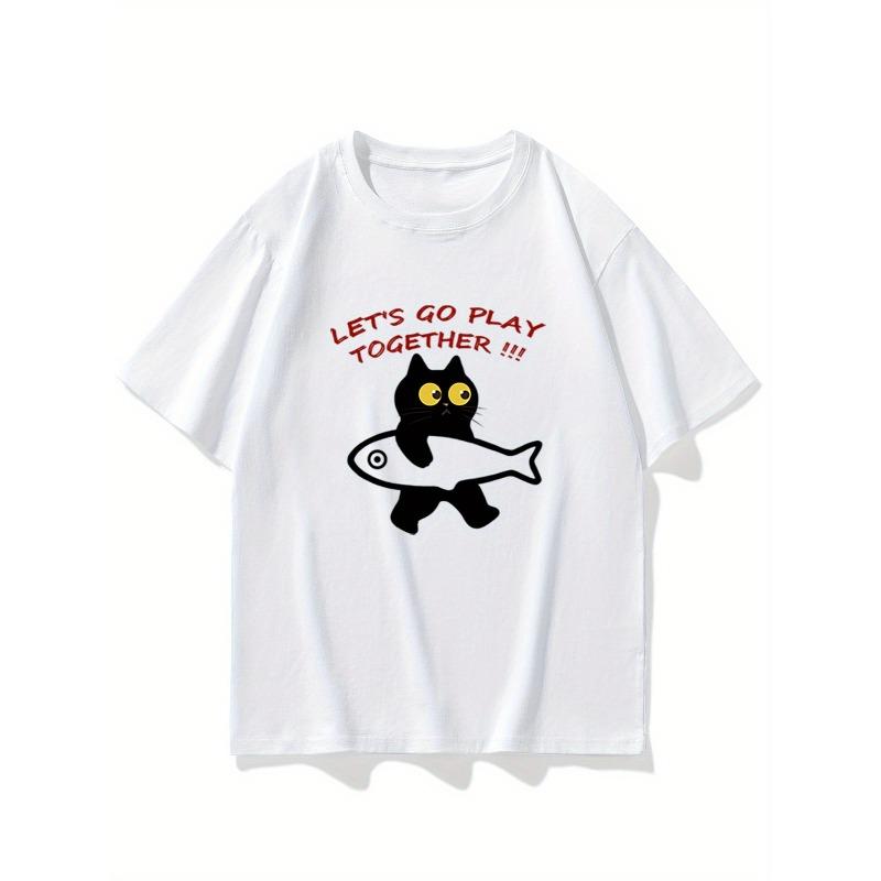 European Size Trendy Short-Sleeve T-Shirt for Men, New Loose Stylish Print Casual Summer Top,Comfortable Fashionable Tee Tops
